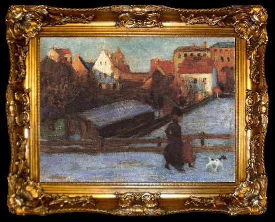 framed  Wassily Kandinsky Winter Landscape, ta009-2